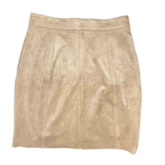 Wilfred Free NWT 00 Suede Mini Skirt Tan Fall Buttons Skirts Bottoms Aritzia XXS - Picture 6 of 10
